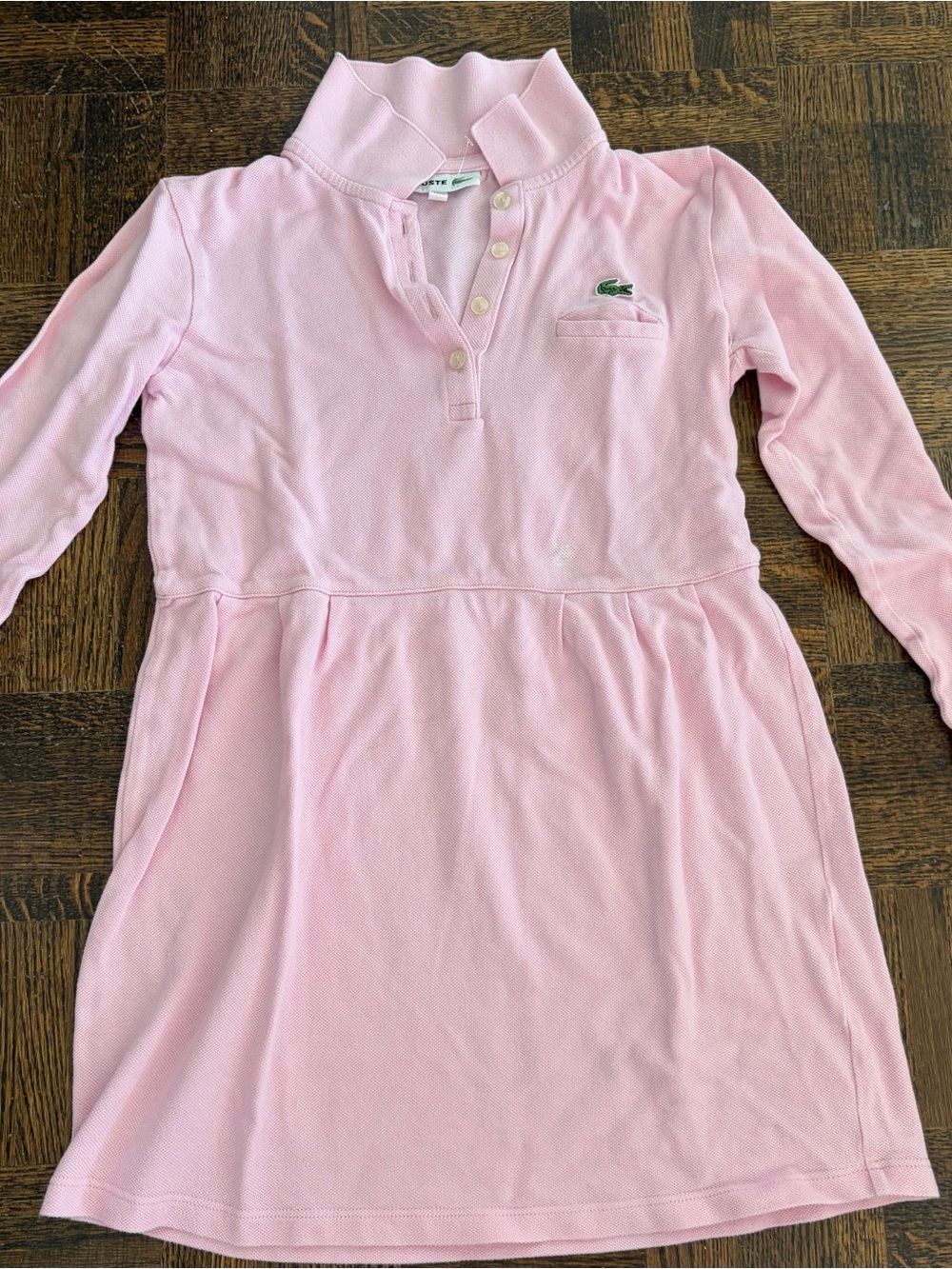 Lacoste Light Pink Polo Shirt with Crocodile Logo